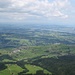 Blick ins Mittelland. Im Vordergrund Schwarzenberg, im Hintergrund der Sempachersee.