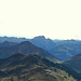 180° Panorama von den Allgäuer Alpen über das Lechquellengebirge zum Rätikon