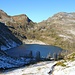 Lago die Alzasca im ersten Schnee (Oktober 2014).