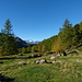 Kurz vor dem Lagh da Val Viola: Blick aus dem Val da Camp zum Pizzo Scalino.