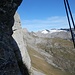 Blick in die Südwand, aus der Abseilpiste