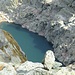 Sempre Lago Liamau alla fine del canalone.