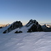 Blick von der Roccia Nera zu Breithorn - Zwillingen