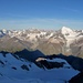 Matterhorn 4478m und Weisshorn 4506m