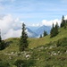 Im Abstieg zur Bergstation, mit Blick Engelberger-Tal auswärts