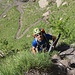 Portrait der heuteigen Tourenpartner an der Einstiegsleiter. I