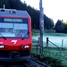 La Combe - Bodennebel und "un train rouge qui bouge"