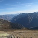 Dalla vetta del camino, visuale verso SE: Alpe Màter, Valle di Bosco e Valle Maggia