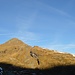 Der Tschuggen mit dem Ostgrat in der Morgensonne.