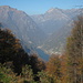 von hier auch schöner Tiefblick auf Vogorno und den Stausee