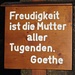 Am Schönauer Philosophenweg grüßt zum Schluss noch ein Goethe.