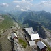 Aussicht vom Säntis über den Alpstein. 
