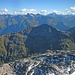Über Muttekopf und Wildmahdspitze schaut man in die Lechtaler Alpen und ins Verwall.