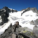 Gipfel Firehorn - Blick auf Hint. Galmihorn