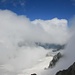 schöne Wolkenstimmungen über dem Gletscher