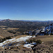  > 180 degree panorama from in between my to goals of the day<br />On the left the snow-free south facing slopes of Stevens Peak and on the right the north facing snow covered slopes of Red Lake Peak 