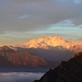 Monte Rosa am Morgen und im Zoom