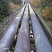 Le condotte che scendono alla centrale di Amsteg.