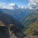 Rückblick über's Madautal bis in die Allgäuer Alpen.