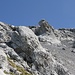 Spectacular rock formations below the summit of Wissberg.