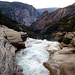 Top of Nevada Fall: At this point the water falls down 600 feet.