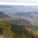 Blick vom Gipfel ins Rheintal
