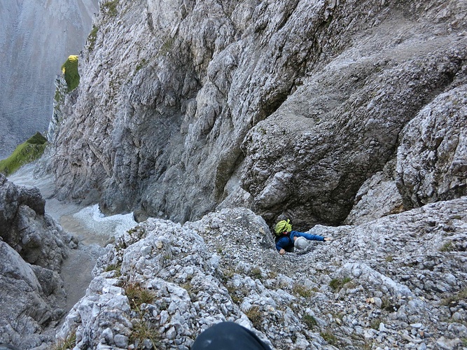 Ausstieg aus dem Kamin - Fotos [hikr.org]