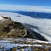 Das Nebelmeer zieht vom Bodensee bis fast Liechtenstein in das Rheintal hinein