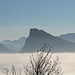 die Gipfel ragen aus dem Nebelmeer