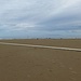 am Menschenleeren Strand von Rimini ...