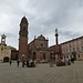 Zwischenhalt in Castel San Pietro Terme (südlich Bologna): auf dem Platz findet gerade ein Mittelalter-Markt statt