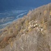 Il Toce visto dal bordo del pianoro dell'Alpe Curtun