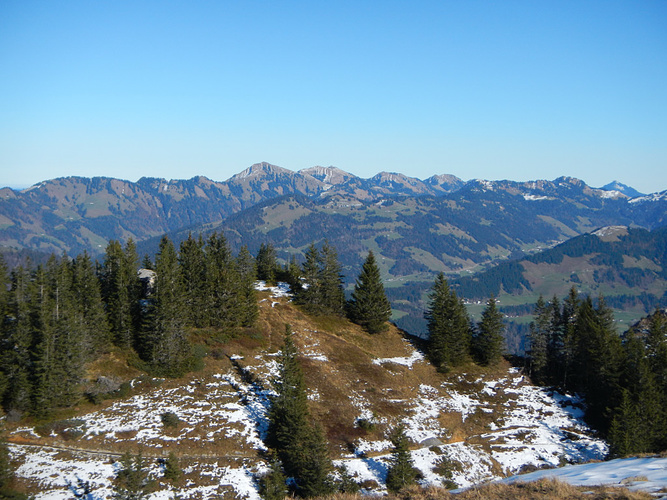 Die Nagelfluhkette im Allgäu Fotos