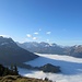 noch werfen die Walenstöcke ihre Schatten aufs Nebelmeer ...