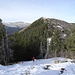 nach dem Abstieg von der Haglere zum Teufimattsattel folgt eine steilere Passage im Schnee ...