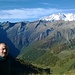 Sulla sinistra Tagliaferro e Corno Mud.Nel mezzo la stupenda panoramica sul Monte Rosa .
