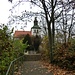 die Kirche am Aufstieg aus Obertürkheim auf den Rücken