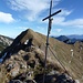 Gipfelkreuz des Rotwandkopfes mit einarmigem Jesus