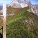 Blick von der Rothornspitze über Strahlkopf zur Ramstallspitze und zum Krottenkopf. 