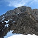 Rückblick auf den Abstieg vom Altmann in den gleichnamigen Sattel. Sieht auf dem Foto noch recht gemütlich aus.