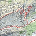 Routenverlauf (ab Rheintaler Sämtis)<br /><br />Quelle: Swiss Map online