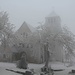 Zinnwald, Kirche (Hinweis: Auf keinem der Bilder ist Schnee zu sehen, alles nur Raureif!)