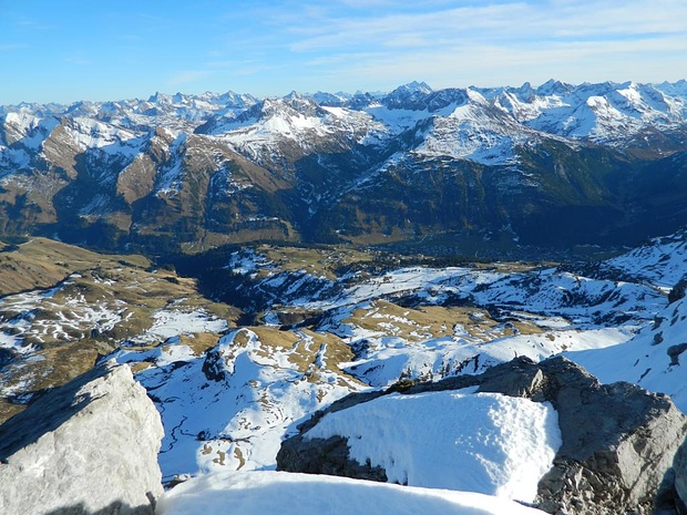 Blick über Lech am Arlberg hinweg