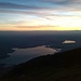 tramonto sul laghi di Pusiano e Alserio