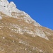 Abstiegsroute; links oben ist die Verschneidung mit den Ketten