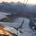 Blick in die Tiefe von der Bergstation Klein Matterhorn