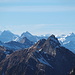 Blick über die Gipfel der Oberseegruppe in die Hochalpen