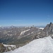 Herrlich..Sicht vom Mont Blanc bis zum Matterhorn!