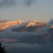 Ultimo sole sulle cime della bassa Valtellina