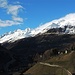 Aussicht von Madrano auf Valle und die Berge des Bedrettotales.